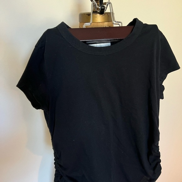 Abercrombie Kids girls black tshirt with elastic sides - Picture 4 of 5